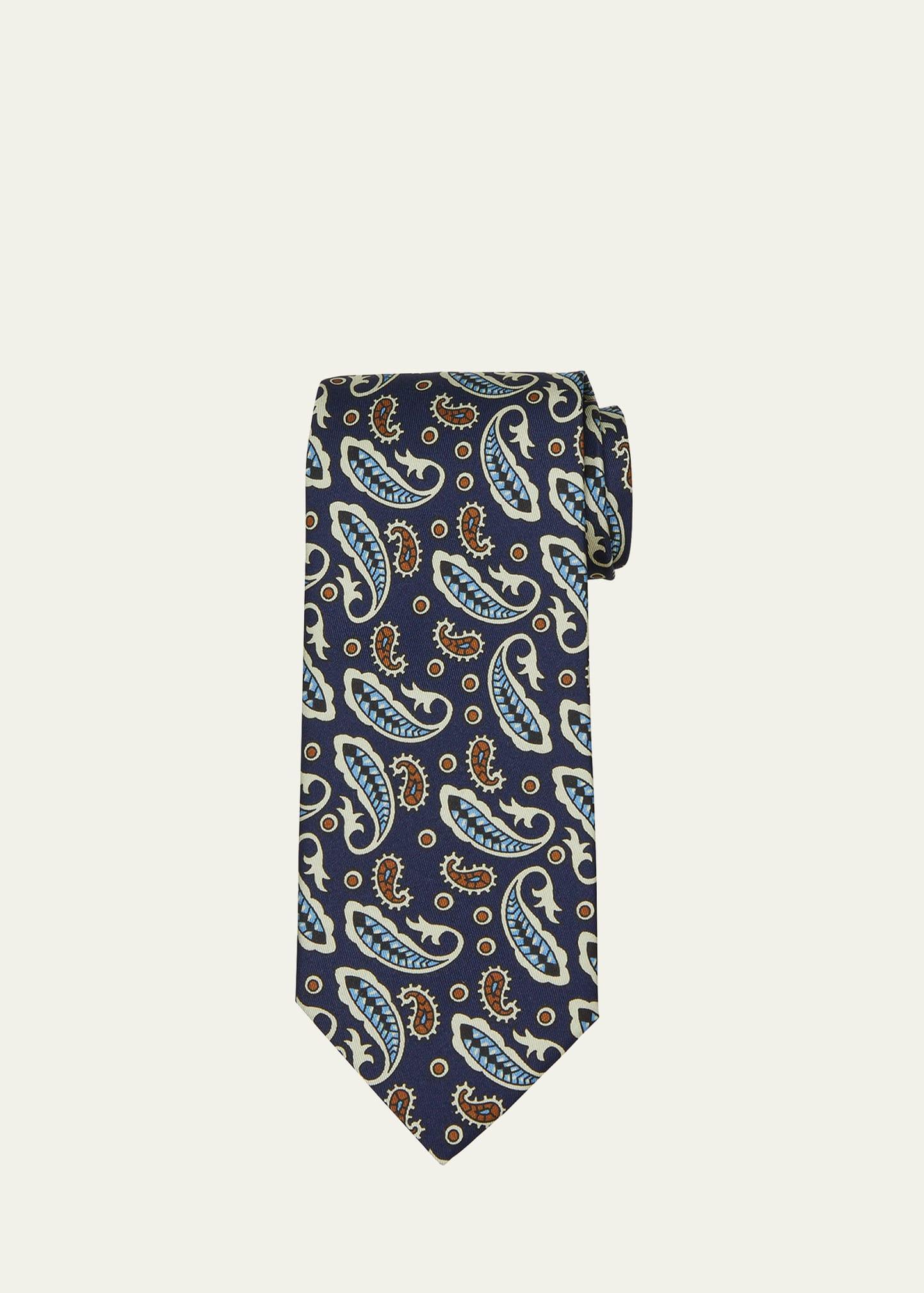 Mens Archivio 3-Fold Silk Tie Product Image