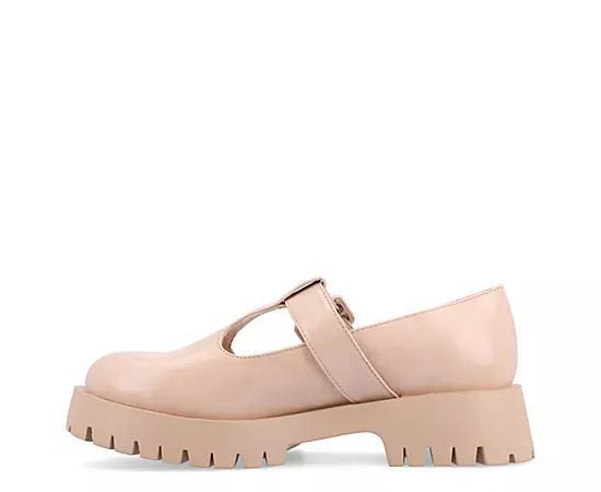 Journee Suvi Tru Comfort Foam Womens Mary Jane Flats Ivory Product Image