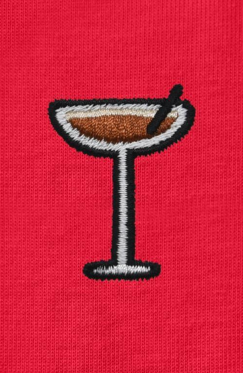 Dalix Womens Espresso Martini Jersey Relaxed Tee in Red at Nordstrom, Size Xx-Large Product Image