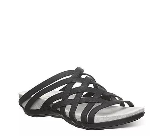 Bearpaw Zinnia Women's Strappy Slide Sandals, Size: 6, Black Product Image