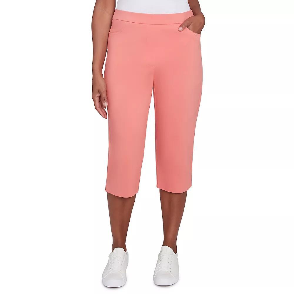 Petite Alfred Dunner Allure Classic Clamdigger Pants, Women's, Size: 6 Petite, Pink Product Image