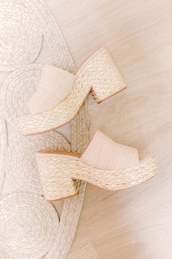 The Hailey Raffia Woven Heel Product Image