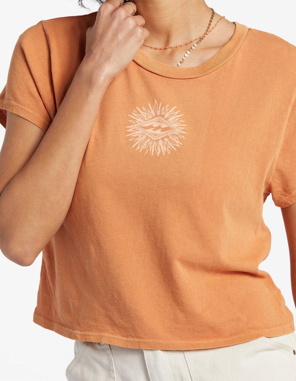 BILLABONG Diamond Life Womens Crop Tee - ORANGE Product Image