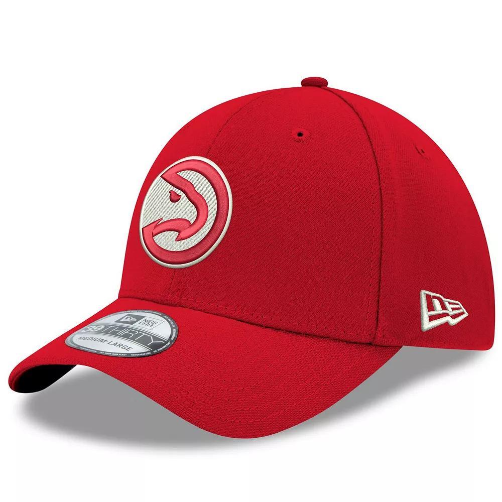 Men's New Era Red Atlanta Hawks Team Classic 39THIRTY Flex Hat, Size: Medium/Large Product Image
