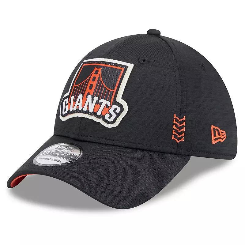 Men's New Era  Black San Francisco Giants 2024 Clubhouse 39THIRTY Flex Fit Hat, Size: Medium/Large Product Image