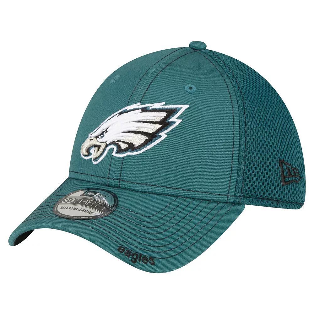 Men's New Era  Midnight Green Philadelphia Eagles Neo 39THIRTY Flex Hat, Size: Medium/Large, Dark G Product Image
