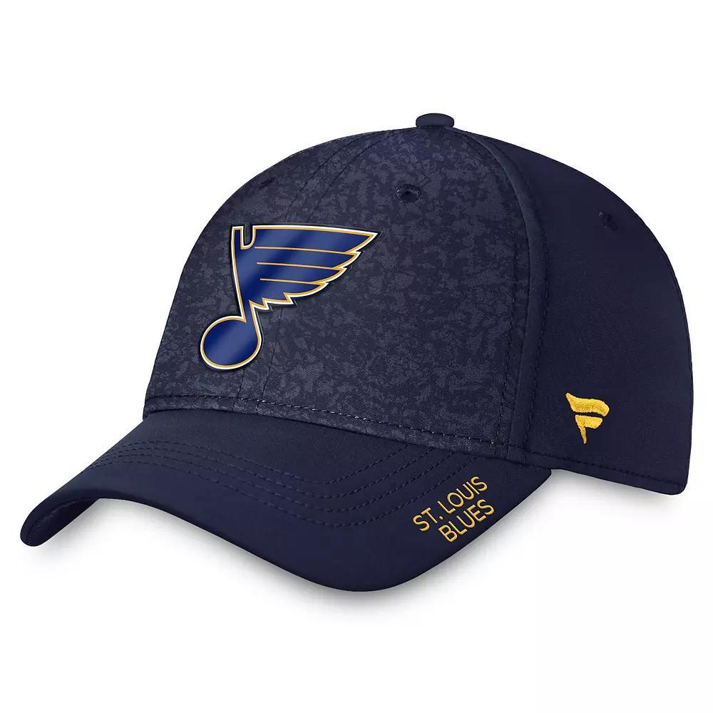 Men's Fanatics  Navy St. Louis Blues Authentic Pro Rink Flex Hat, Size: Medium/Large Product Image
