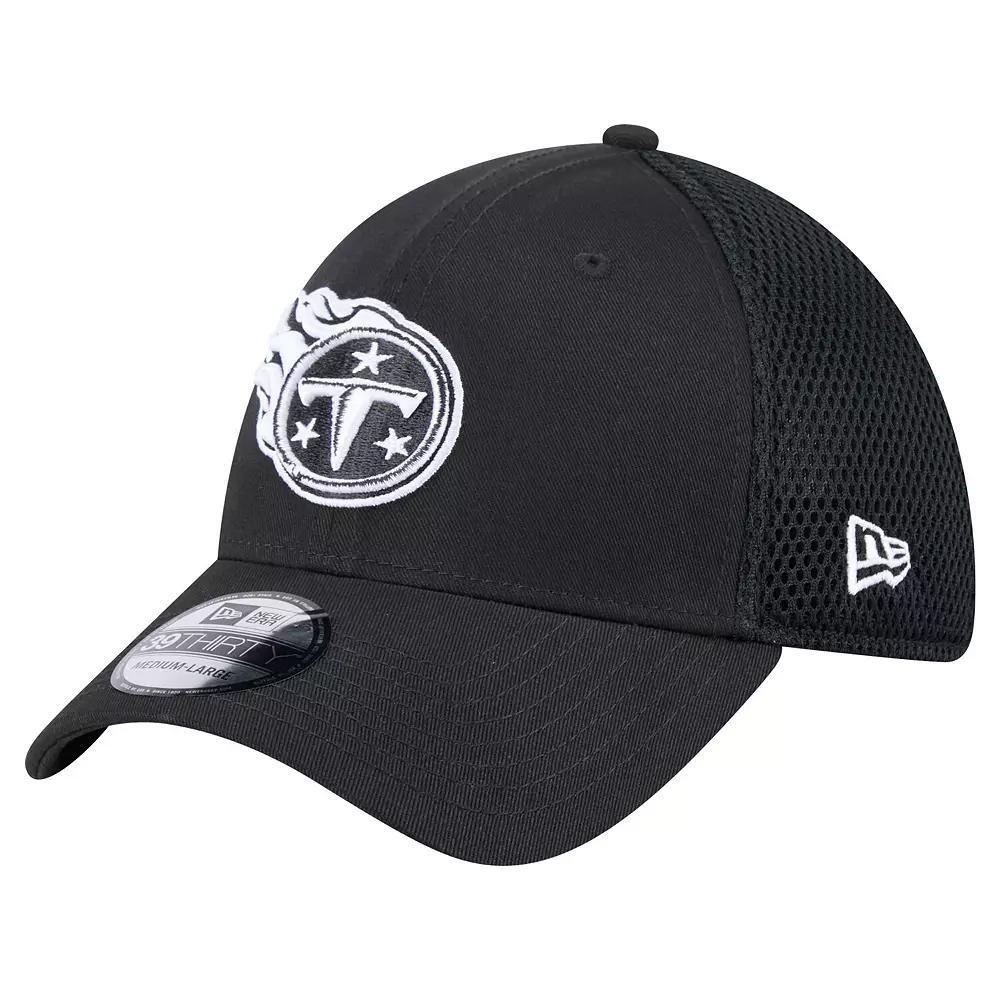 Men's New Era Black Tennessee Titans Main Neo 39THIRTY Flex Hat, Size: Small/Medium Product Image