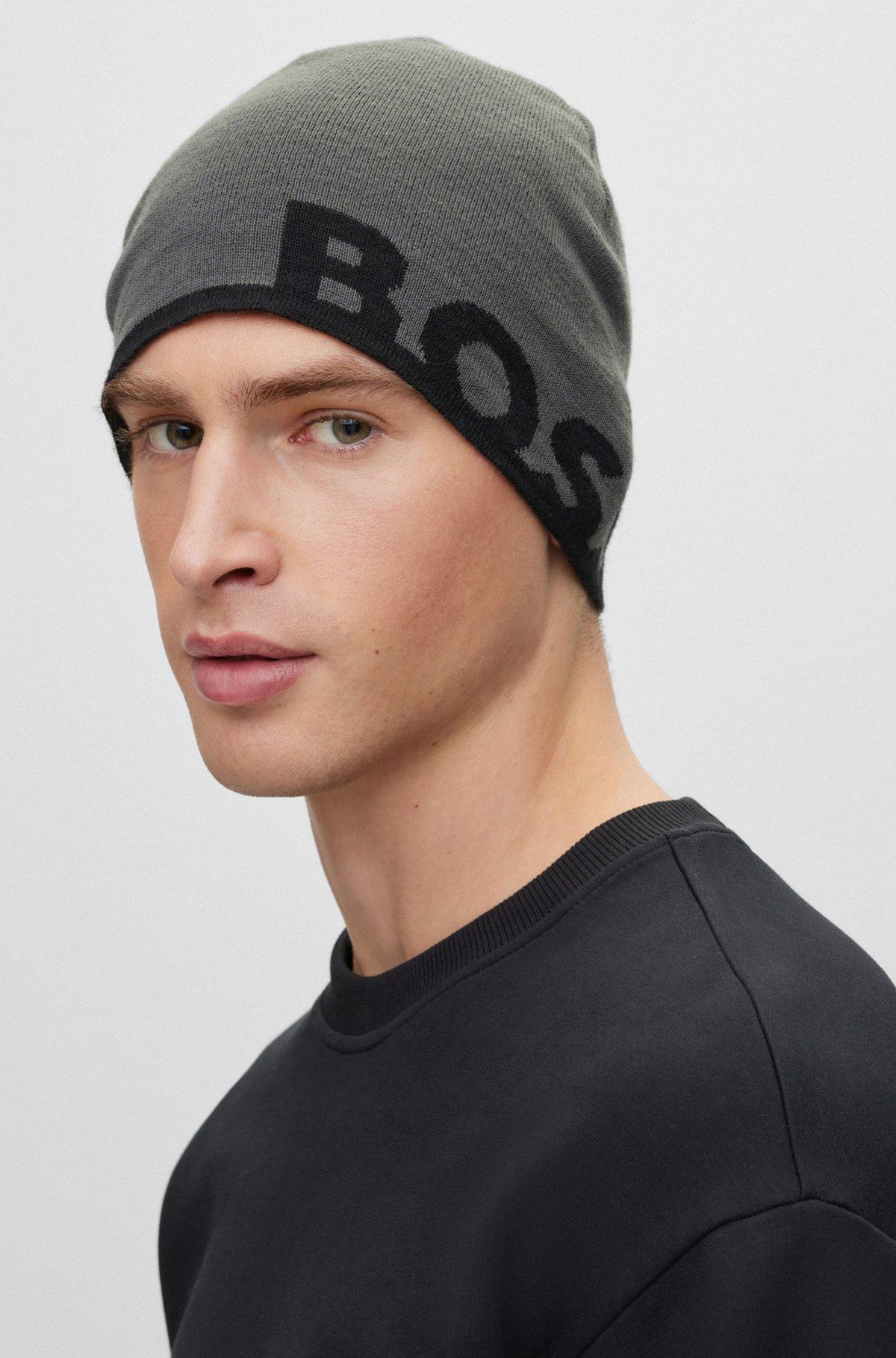 Beanie hat with logo in a wool blend Product Image
