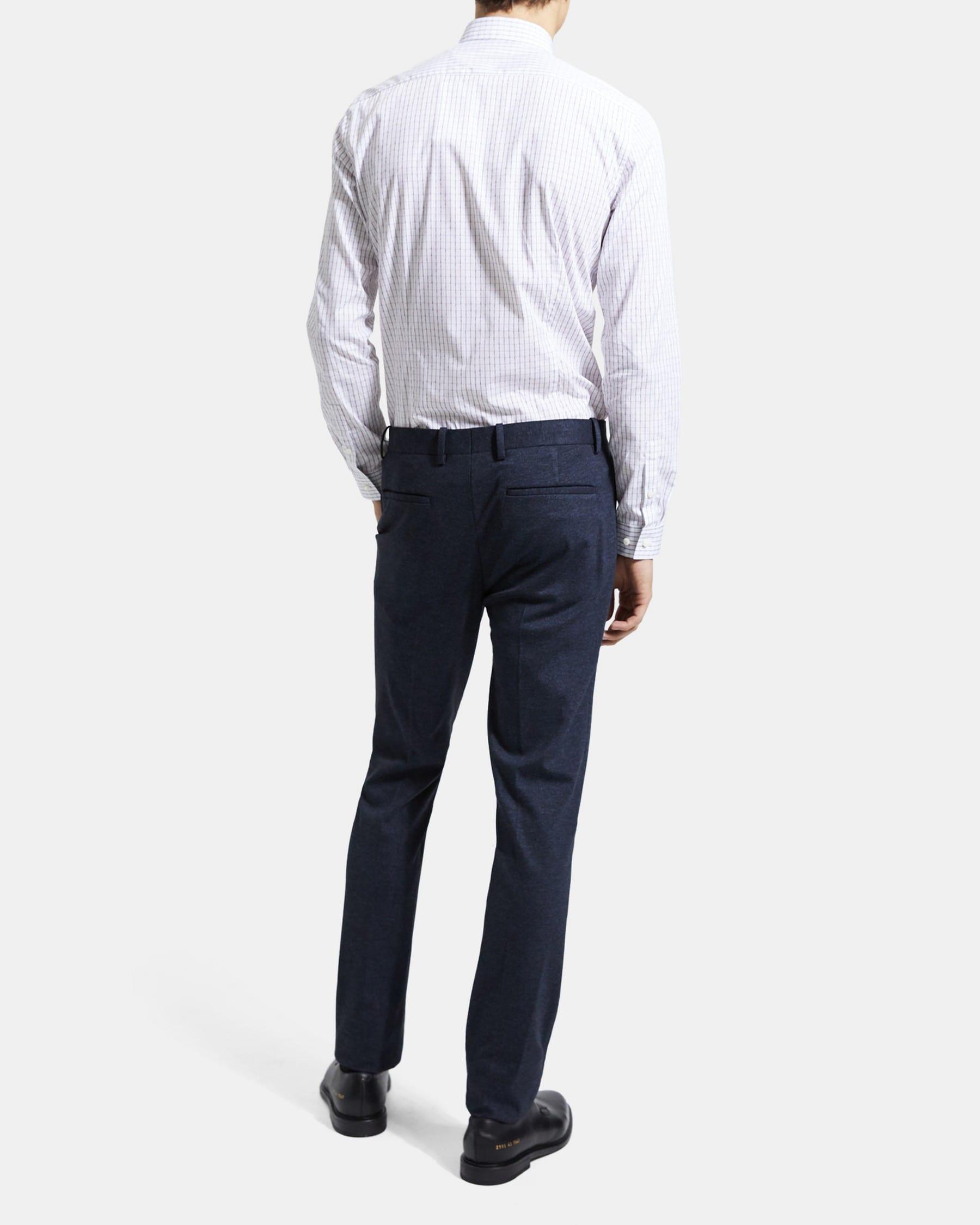 Slim-Fit Shirt With Point Collar Product Image