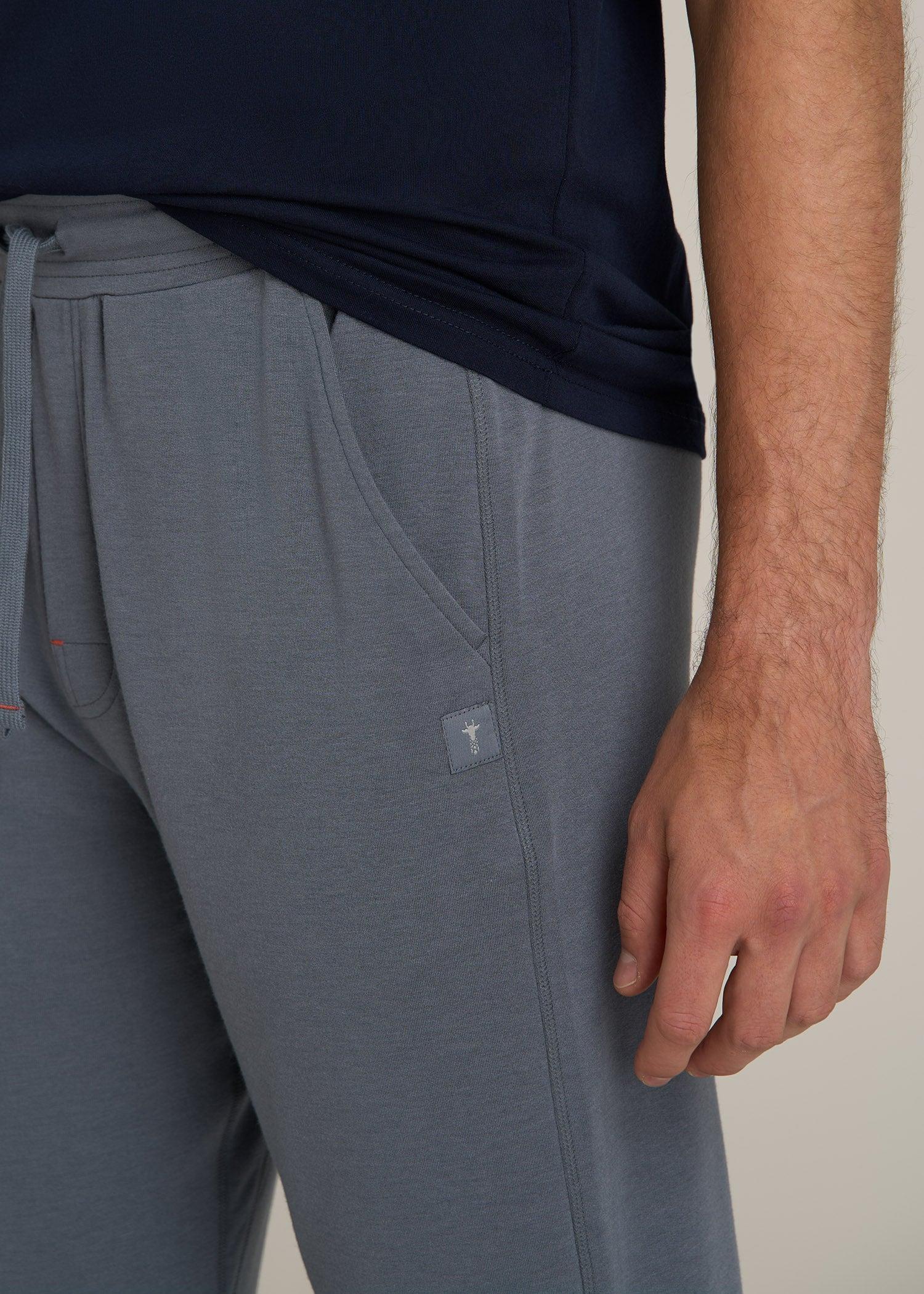 Sleep Joggers for Tall Men in Smoky Blue Product Image