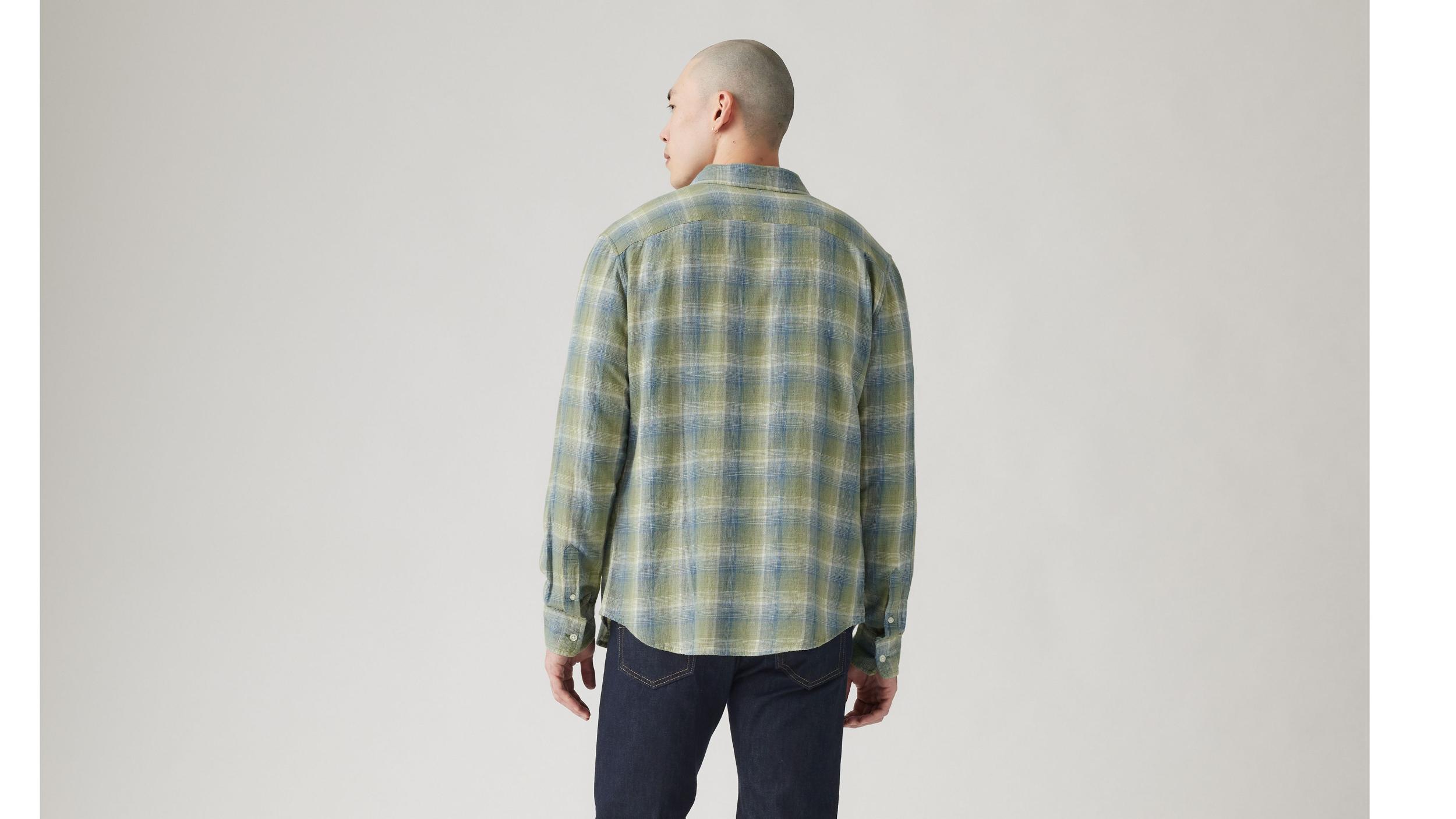 Sunset One Pocket Cotton Linen Standard Fit Shirt Product Image