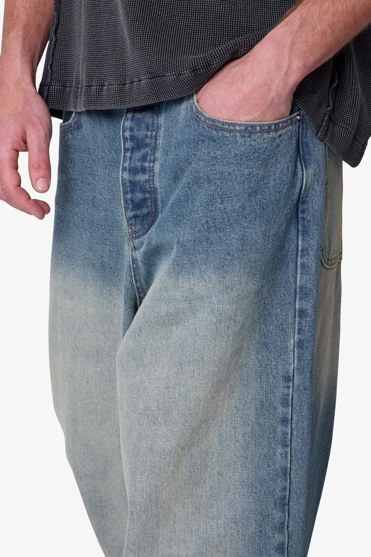 Baggy Washed Rave Denim - Medium Blue Product Image