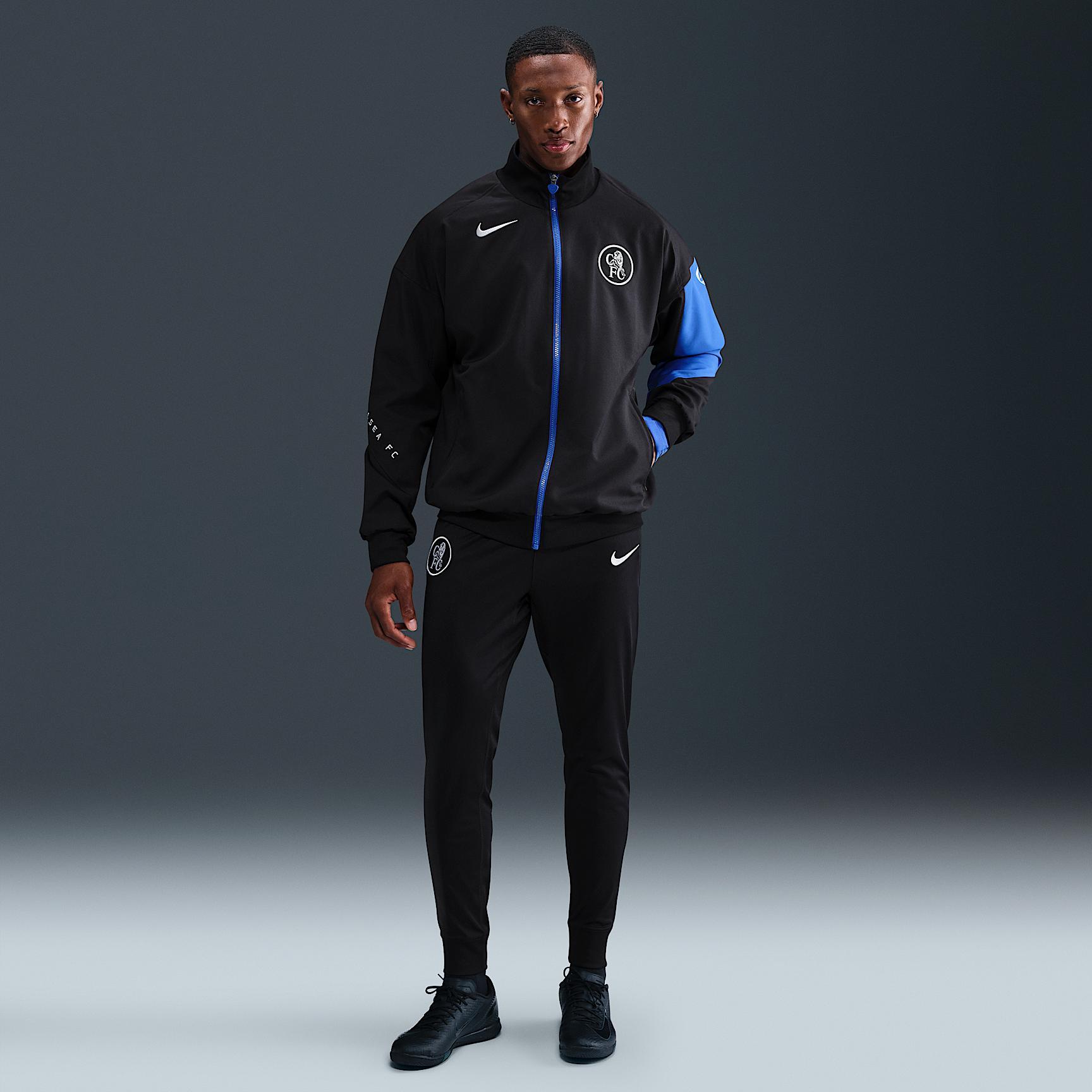 Chelsea FC Strike Third Men's Nike Dri-FIT Total 90 Soccer Anthem Jacket Product Image