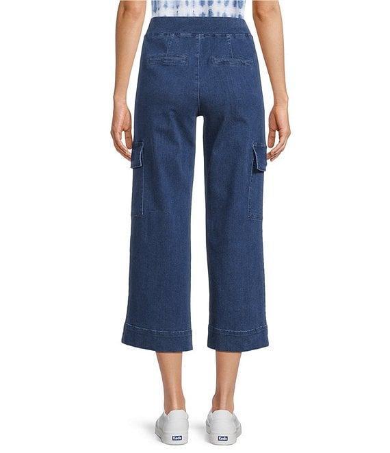Intro Pheobe Freedom Denim Pull-On Capri Cargo Pants Product Image
