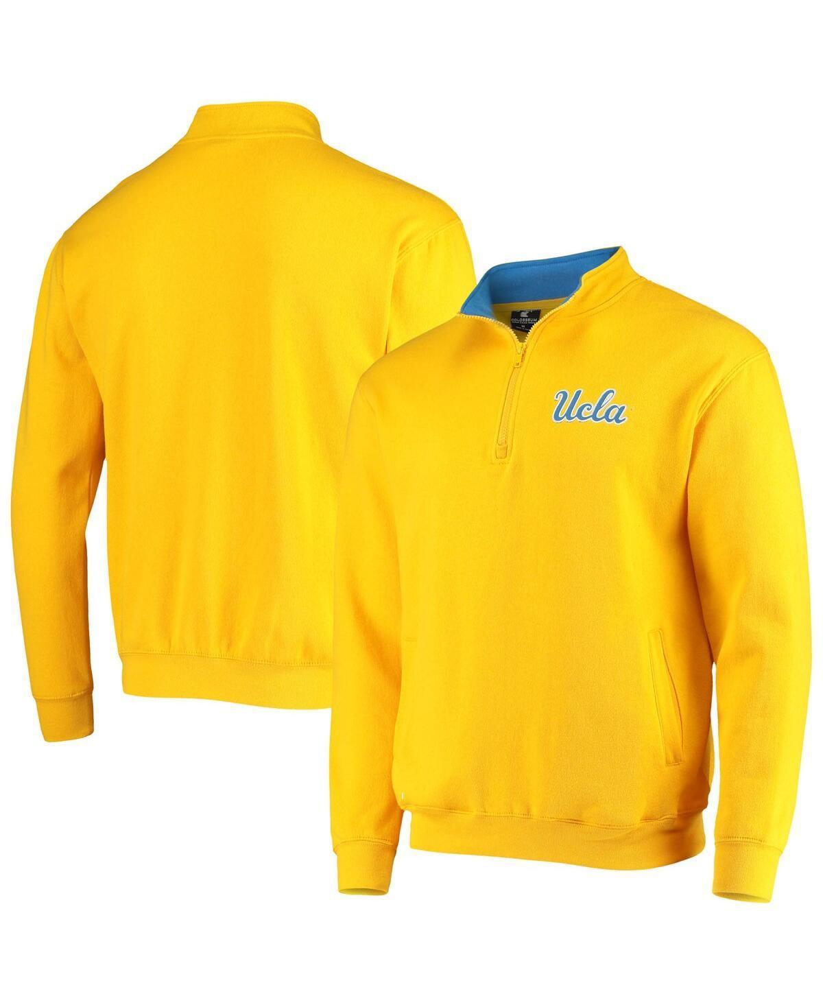 Men's Colosseum Gold UCLA Bruins Tortugas Logo Quarter-Zip Jacket, Size: Medium Product Image