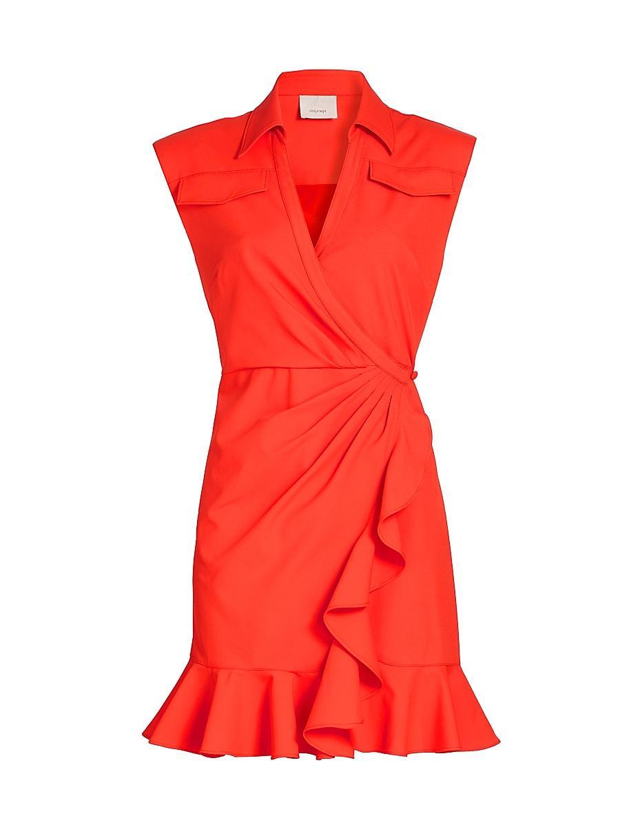 Womens Zenni Mini Wrap Dress Product Image