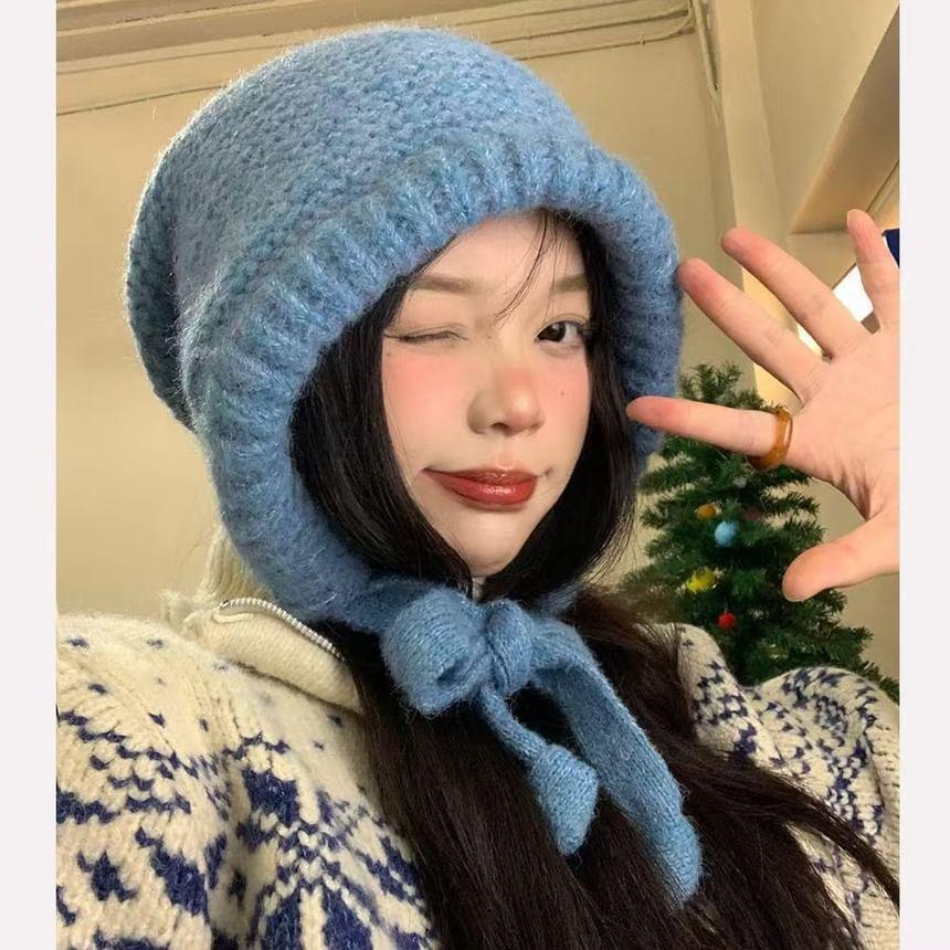 Plain Knitted Beanie Product Image