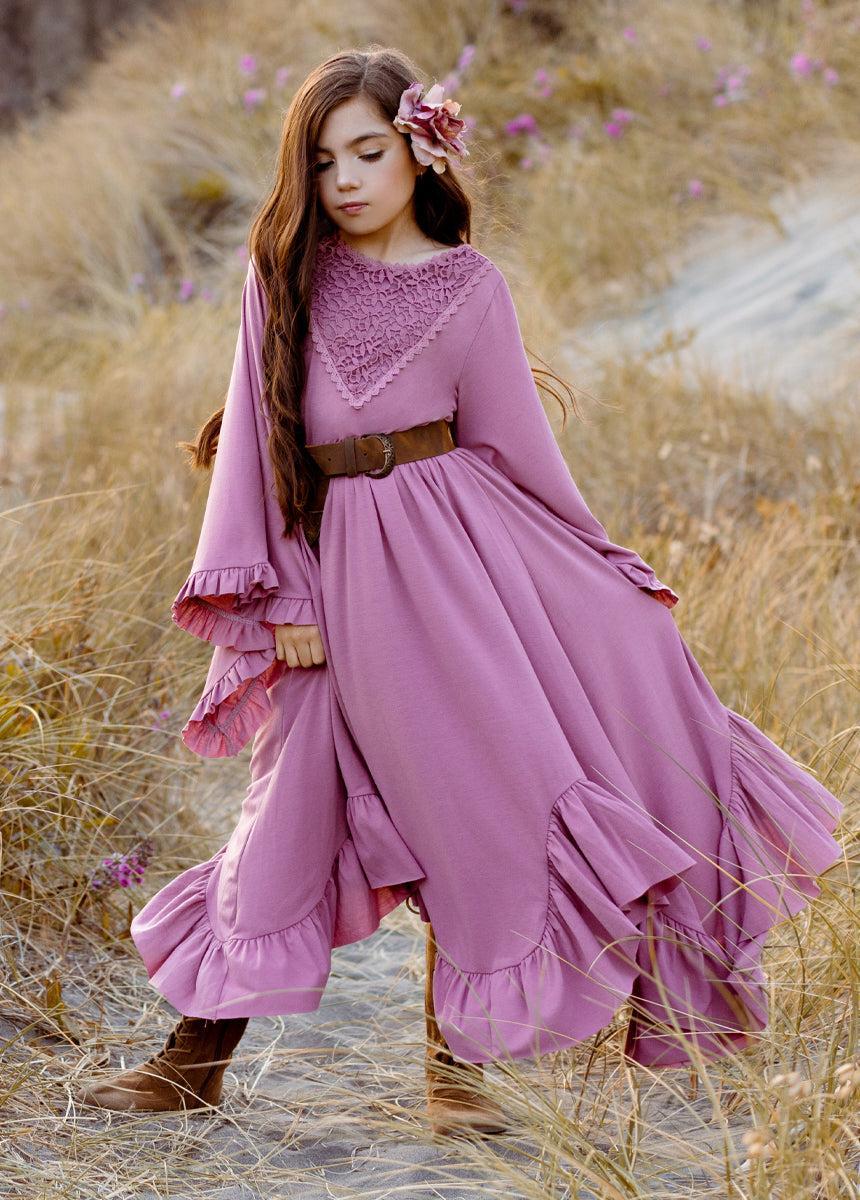 Fernanda Dress in Ashe Rose Girls Product Image