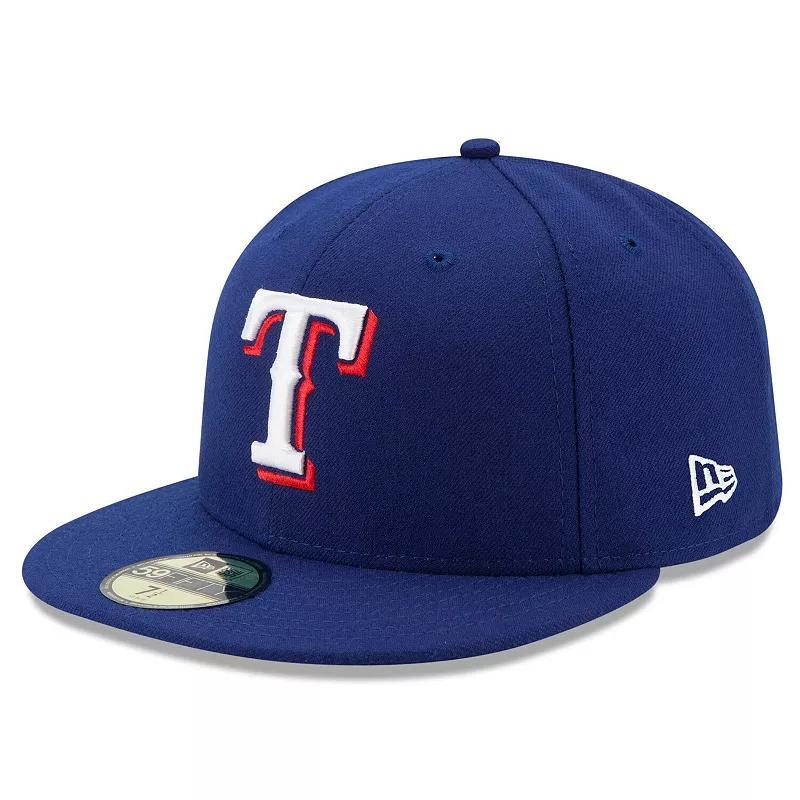 Men's New Era Royal Texas Rangers Game Authentic Collection On-Field 59FIFTY Fitted Hat, Size: 7 1/4, Blue Product Image