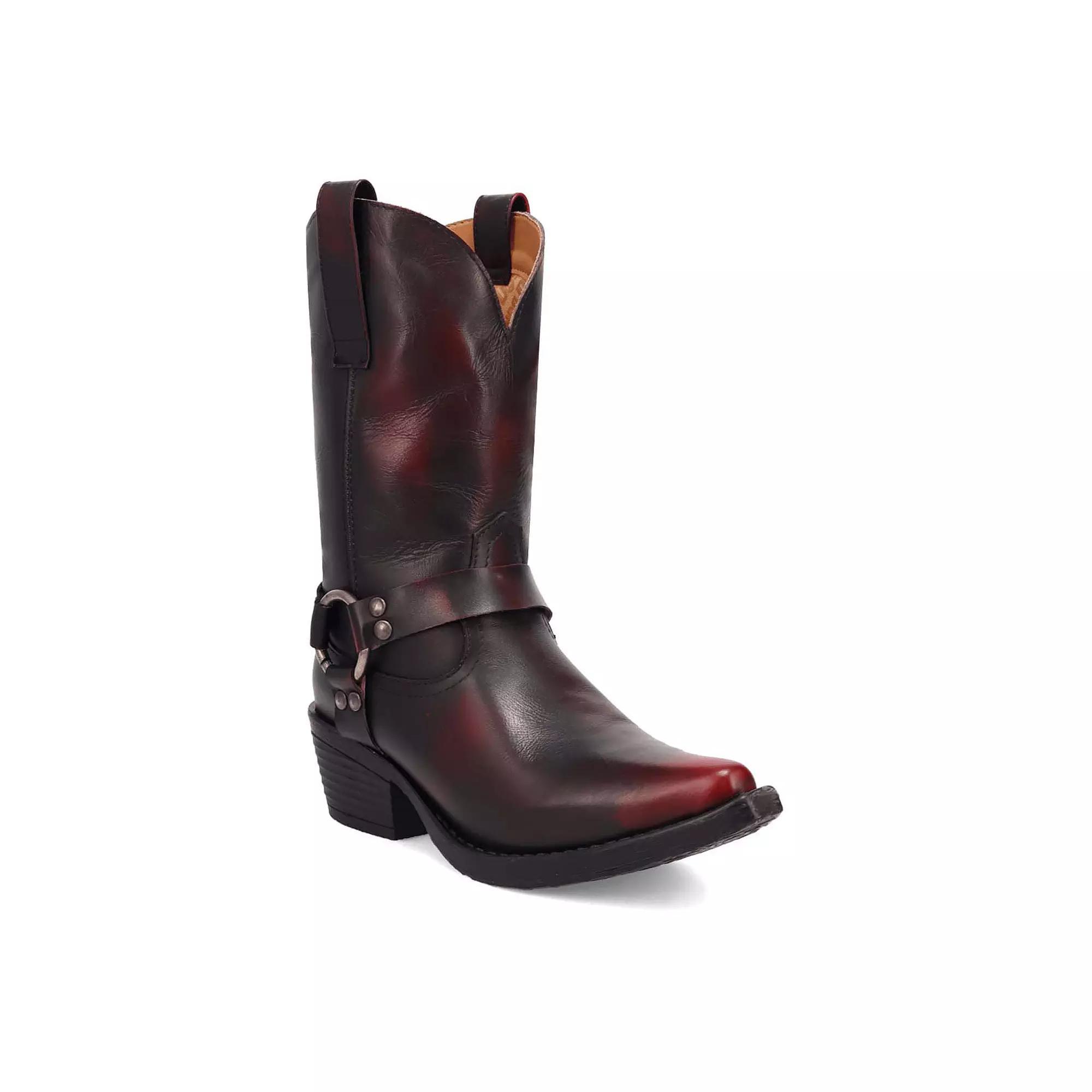 Dingo Ride A Way Women's Leather Boots, Size: 11, Red Product Image