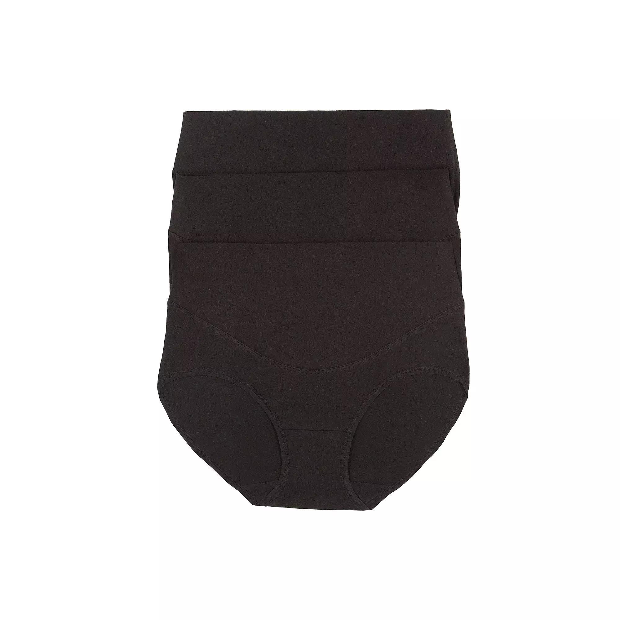 Women's Jezebel 3-Pack Pima Cotton Control Briefs Set 900820P3, Size: Small, Black Product Image