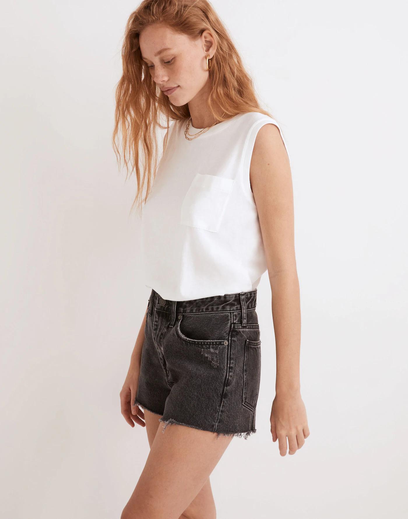 Relaxed Denim Shorts in Haywood Wash Product Image