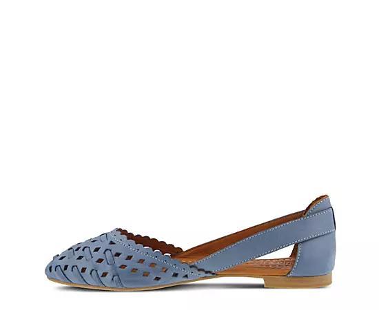 Spring Step Delorse Women's Leather Flats, Size: 35, Blue Blue Product Image