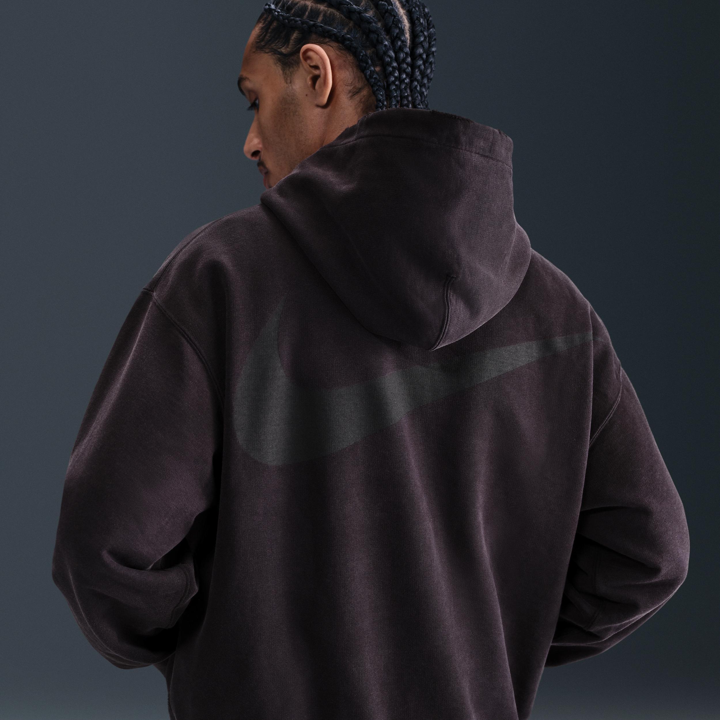 Nike Men's Solo Swoosh French Terry Pullover Hoodie Product Image