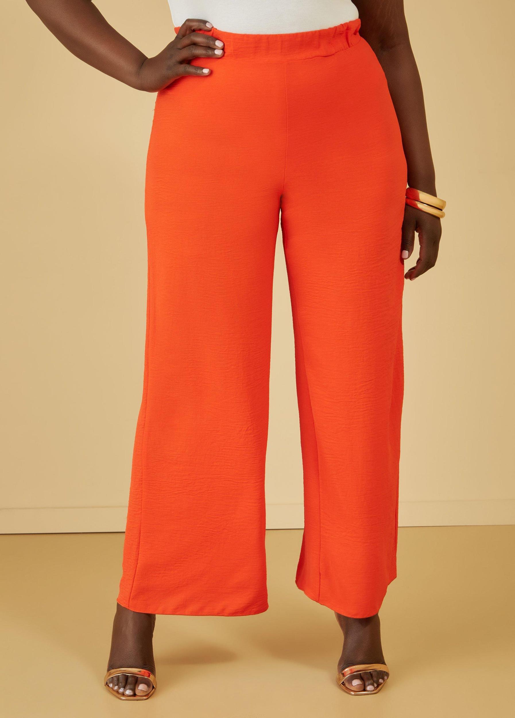 High Waist Wide Leg Pants Female Product Image
