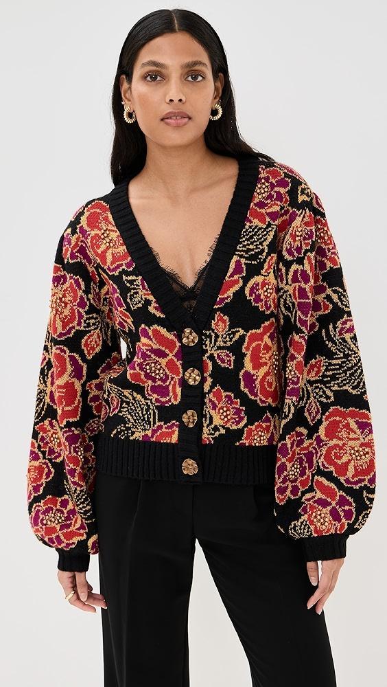 FARM Rio Shiny Chita Knit Cardigan | Shopbop Product Image