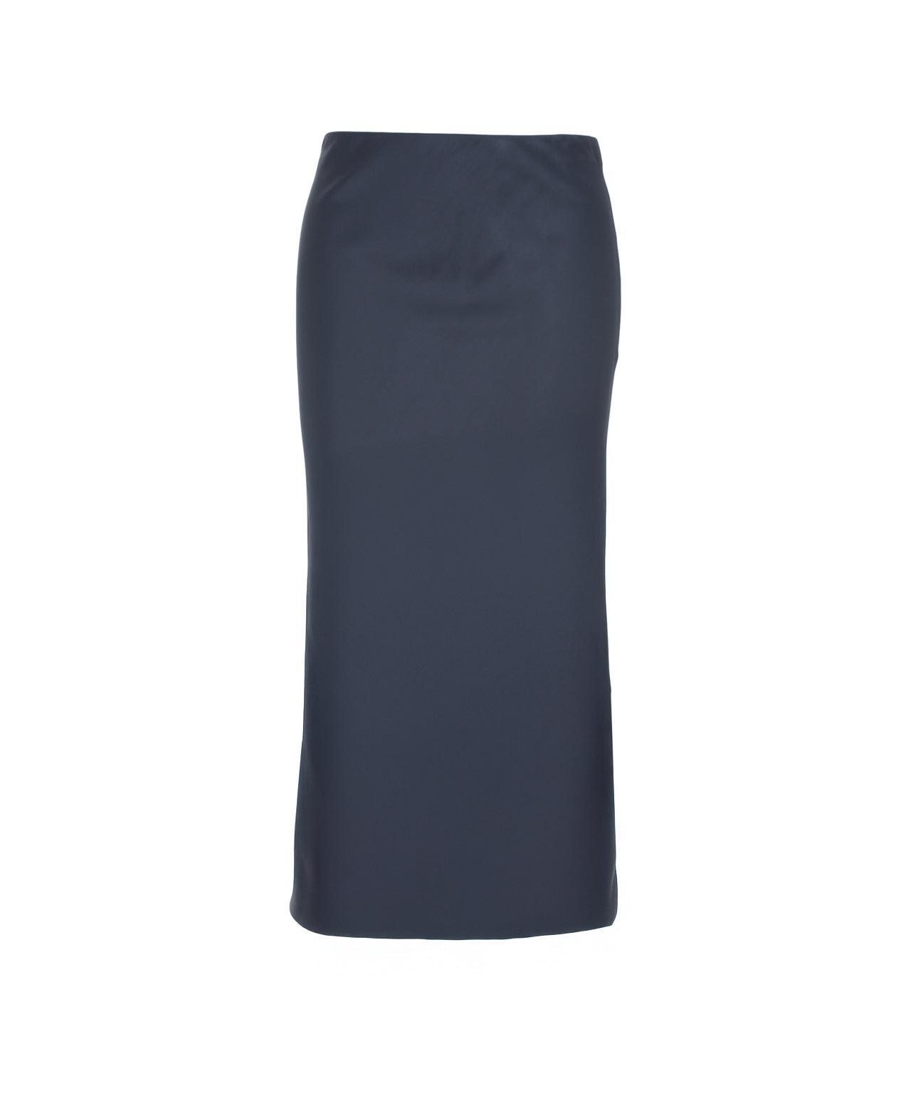 Satin midi skirt Product Image