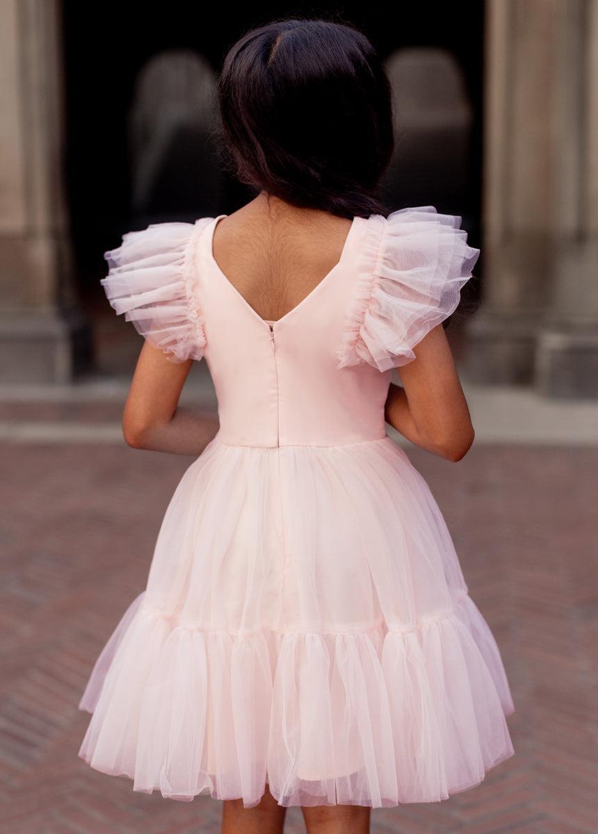 Elain Dress in Pale Pink Girls Product Image
