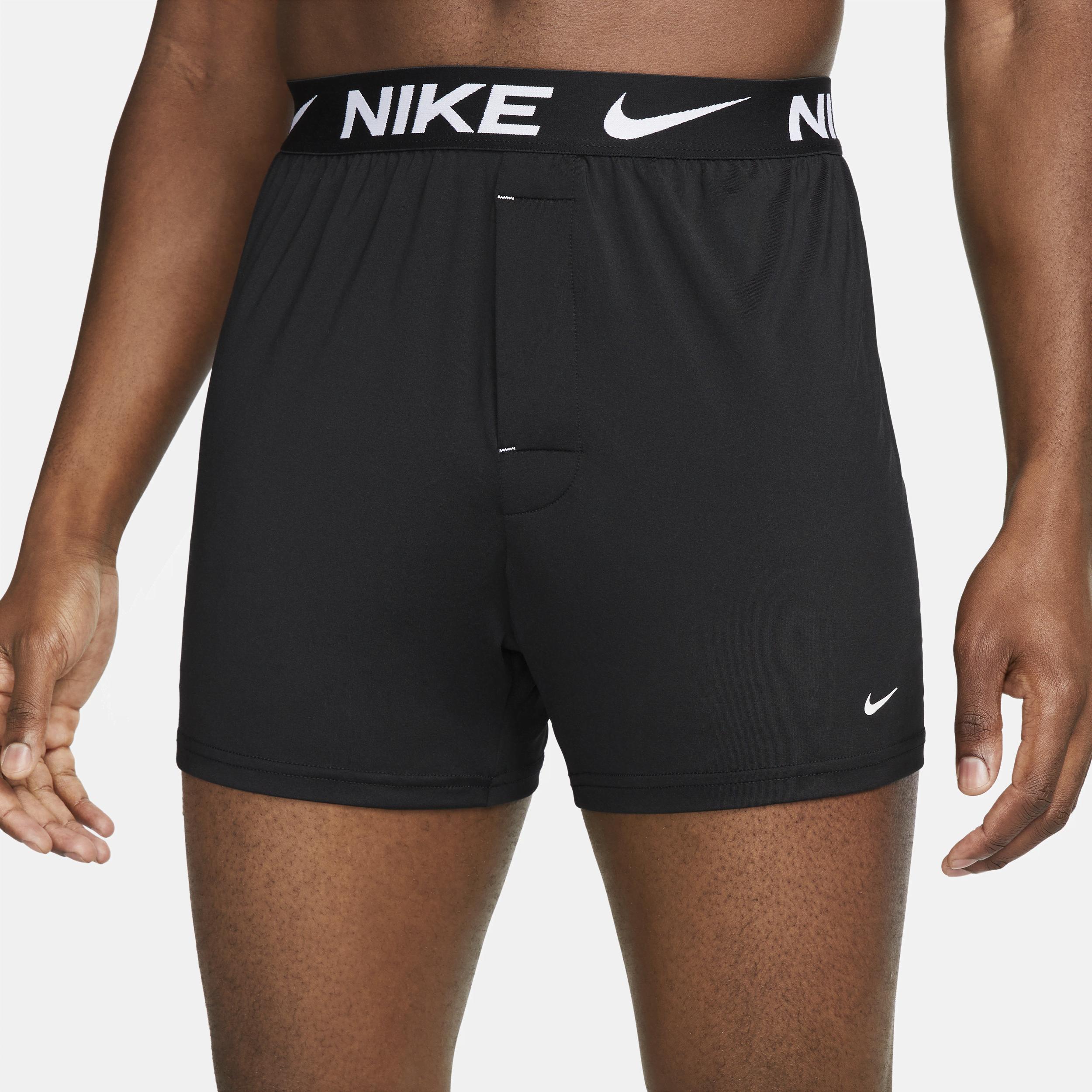Men's Nike Dri-FIT Essential 3-Pack Boxers, Size: XXL, Black Product Image