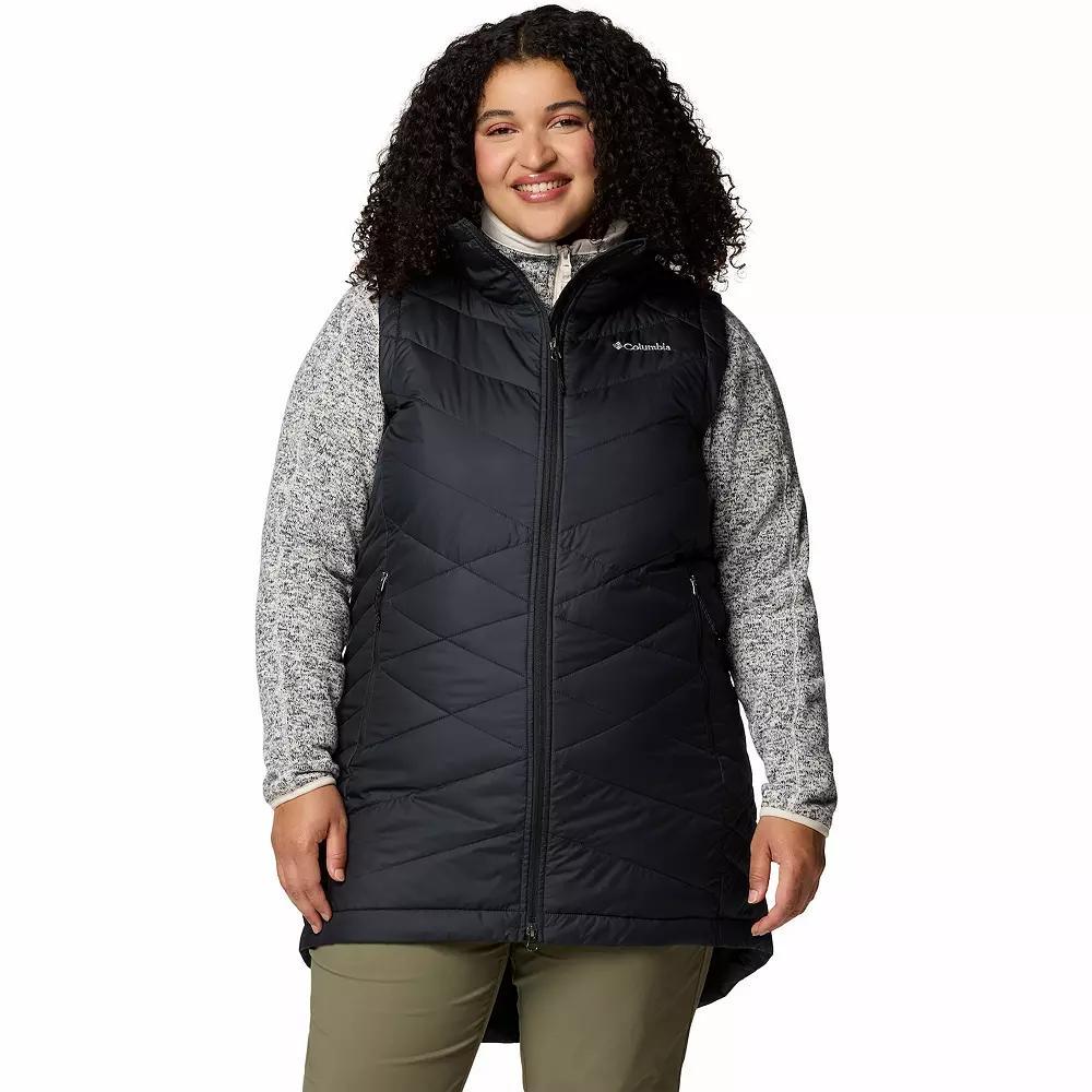 Plus Size Columbia Heavenly II Long Vest, Women's, Size: 1XL, Dark Grey Product Image