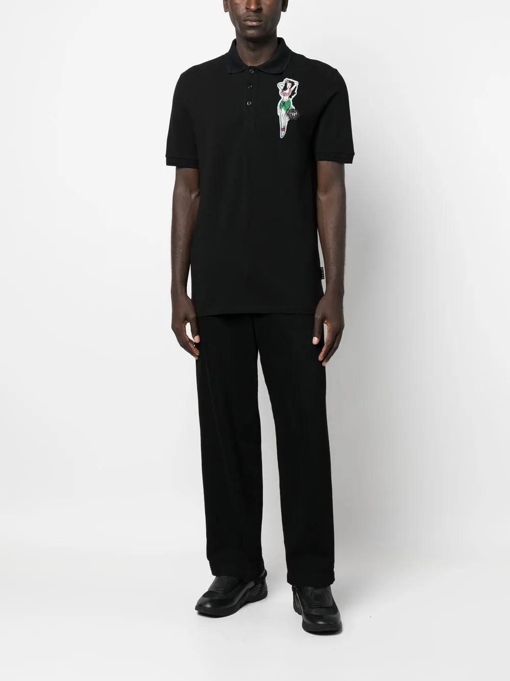 logo-patch polo shirt Product Image