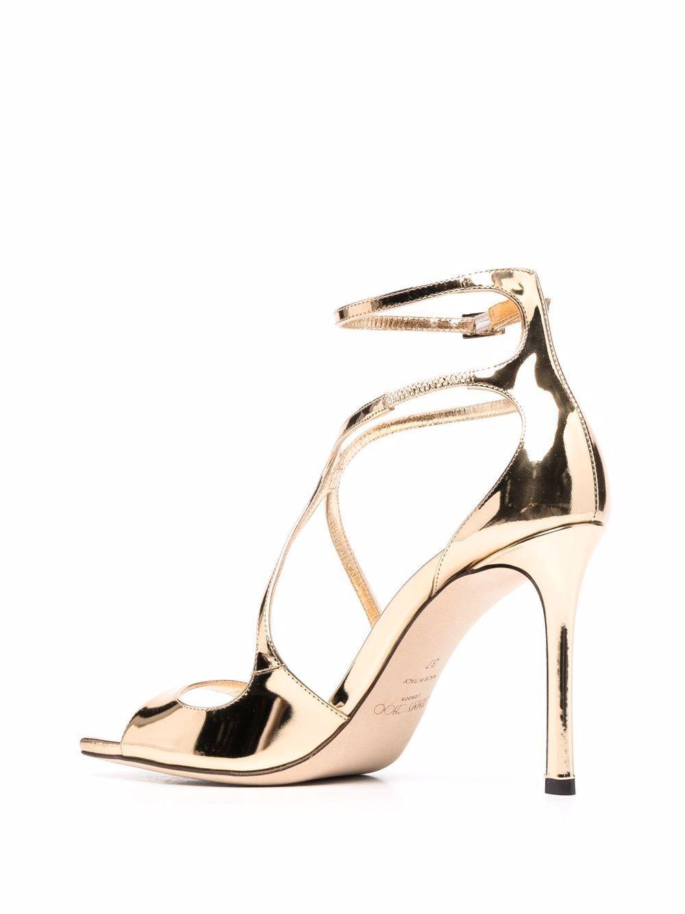 Azia metallic-effect sandals  Product Image