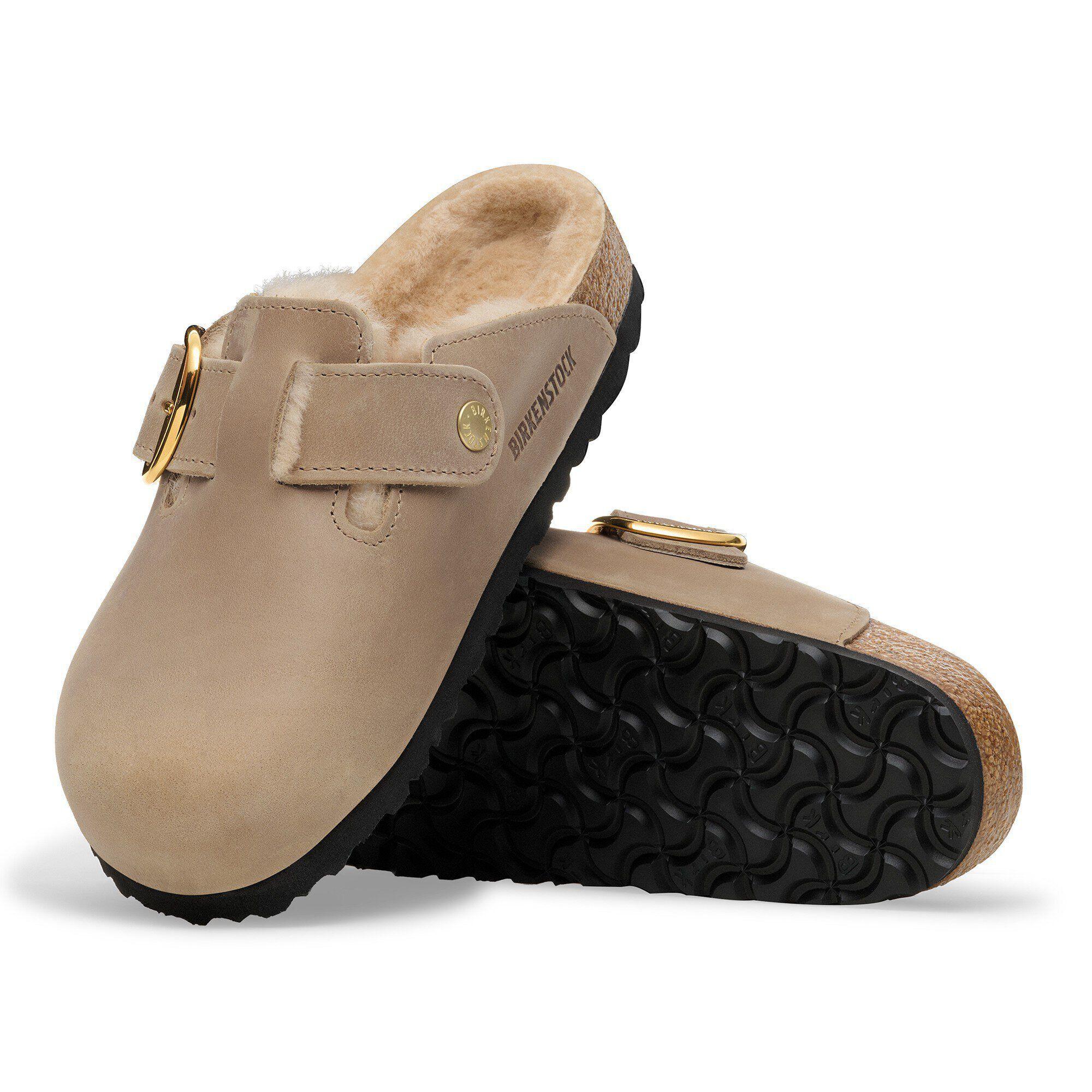 Boston Big Buckle Shearling Natural Leather Oiled Product Image