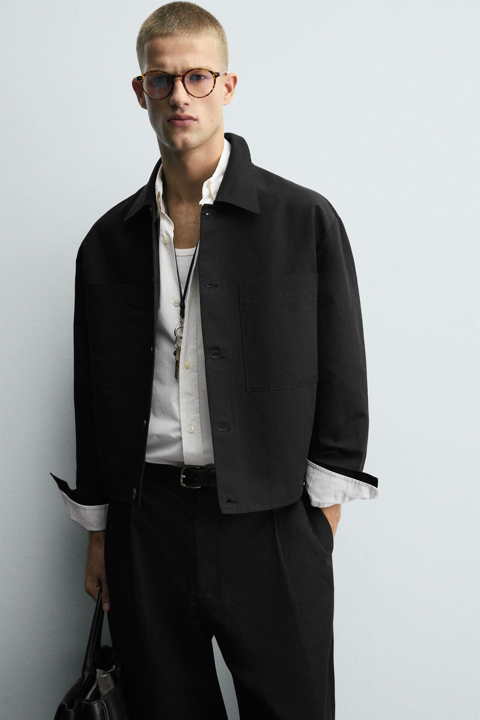RELAXED FIT POCKET OVERSHIRT Product Image