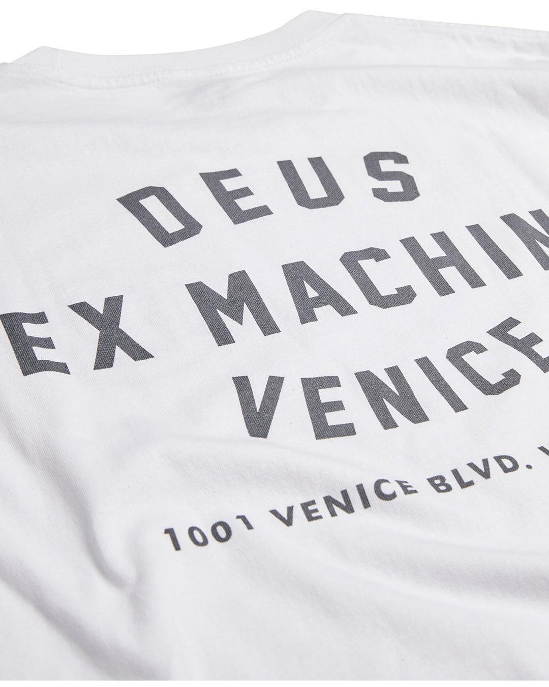 Venice Address Long Sleeve Tee - White Product Image