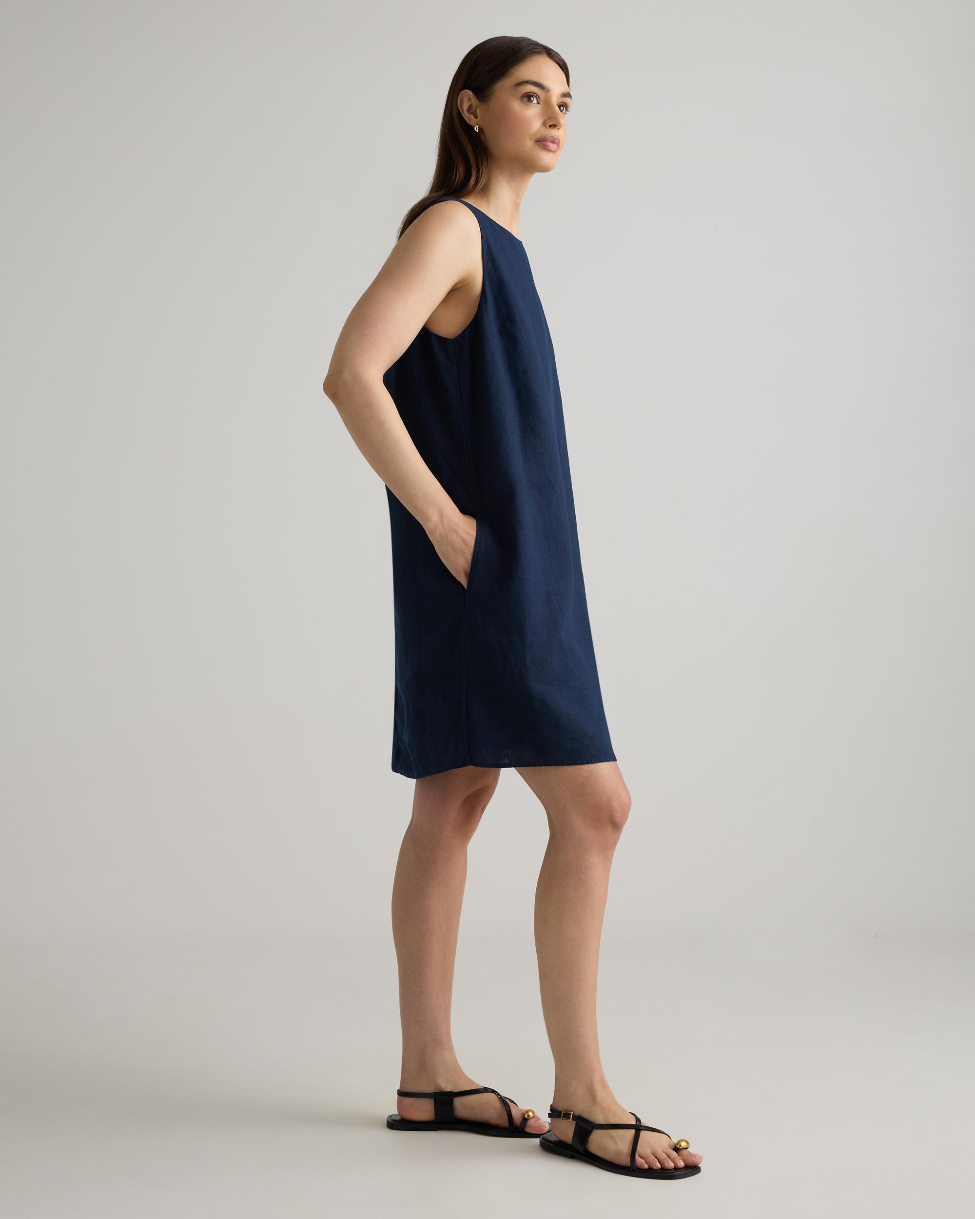 Quince | Women's 100% European Linen Tank Top Mini Dress Product Image