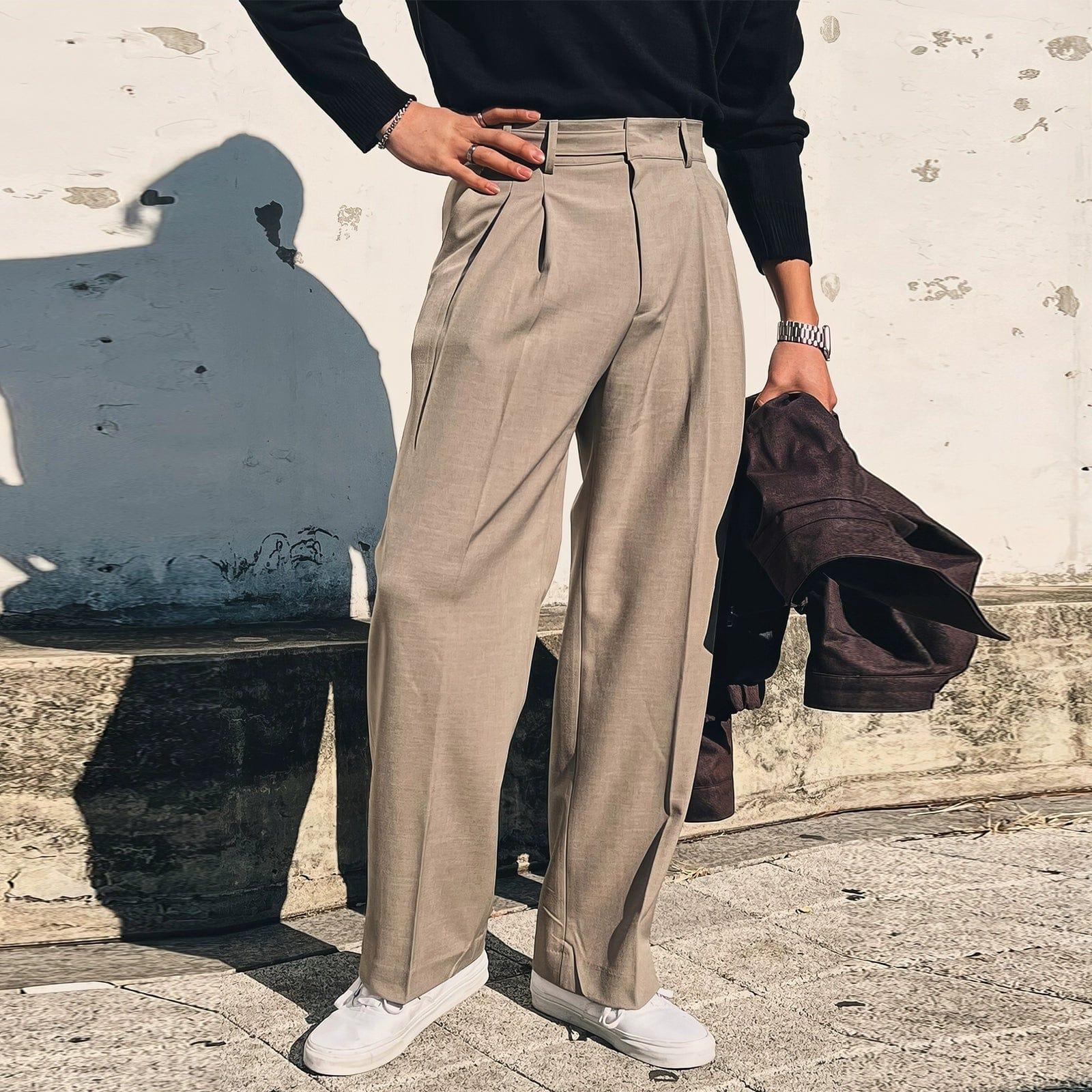 RT No. 10906 FOLDED STRAIGHT PANTS Product Image