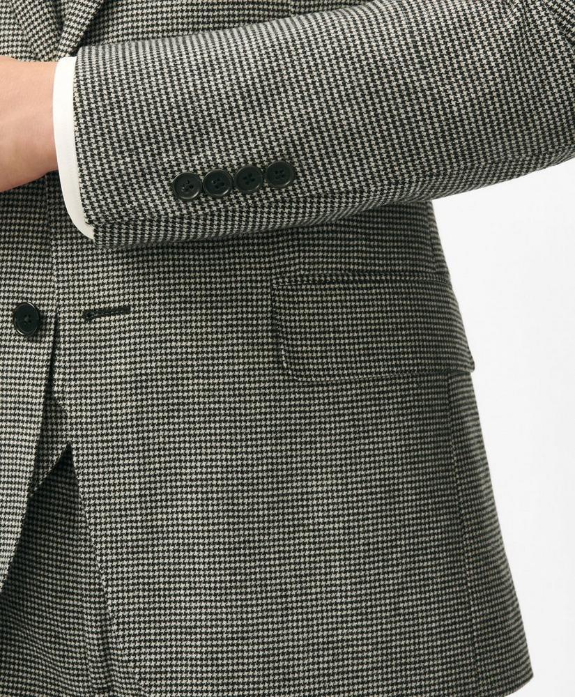 Slim Fit Houndstooth Wool-Cashmere Vest Product Image