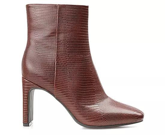 Journee Sarla Tru Comfort Foam™ Women's High Heel Ankle Boots, Size: 10, White Product Image