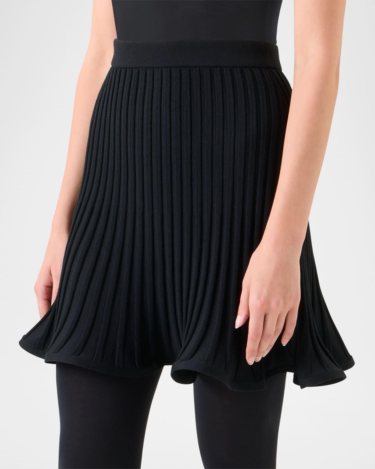 Reversed Rib Knit Mini Skirt Product Image