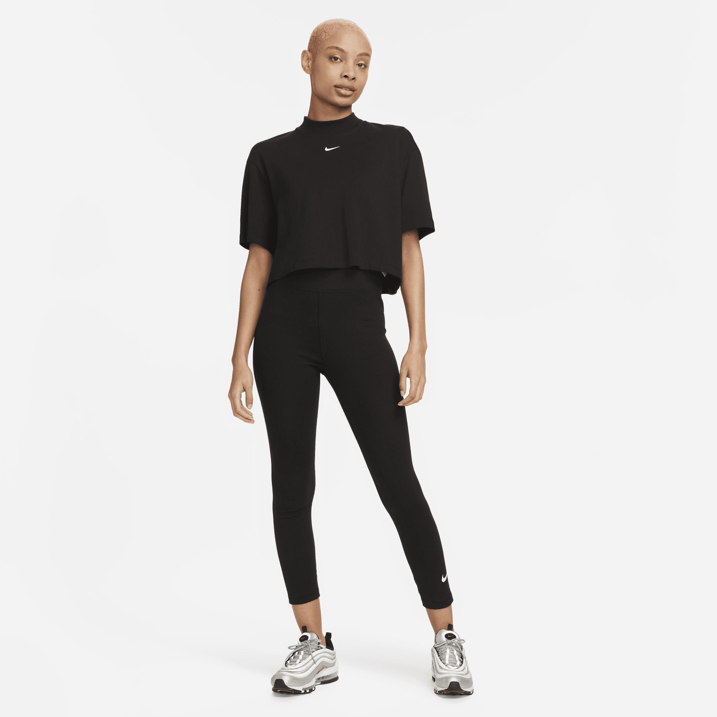 Women's Nike Sportswear Classics High-Waisted 7/8 Leggings, Size: XXL, Black Product Image