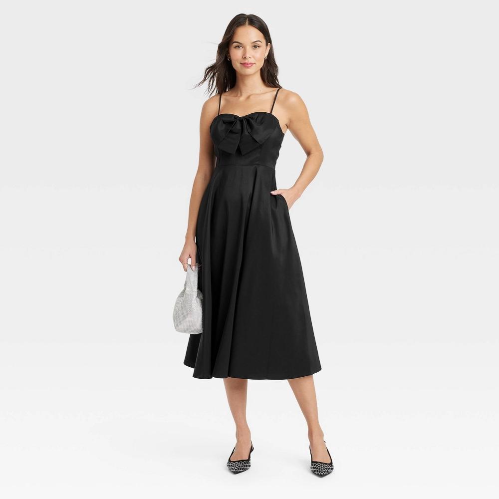 Women's Bow Midi Dress - A New Day™ Product Image