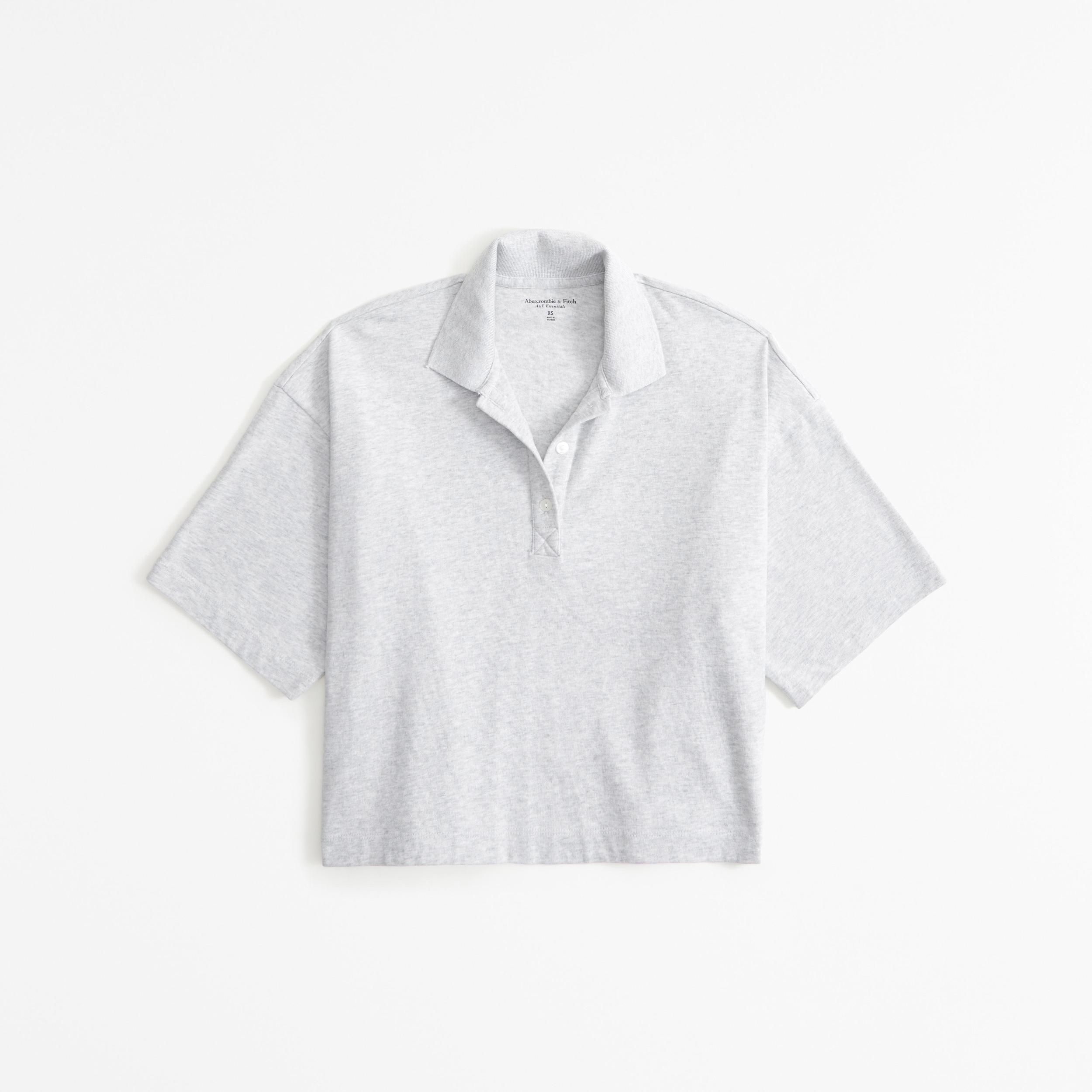 Short-Sleeve Jersey Polo Top Product Image