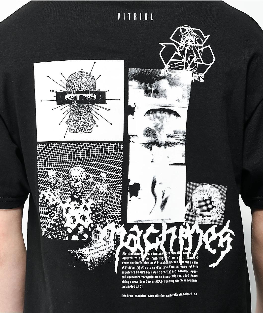 Vitriol Machines Black T-Shirt Product Image