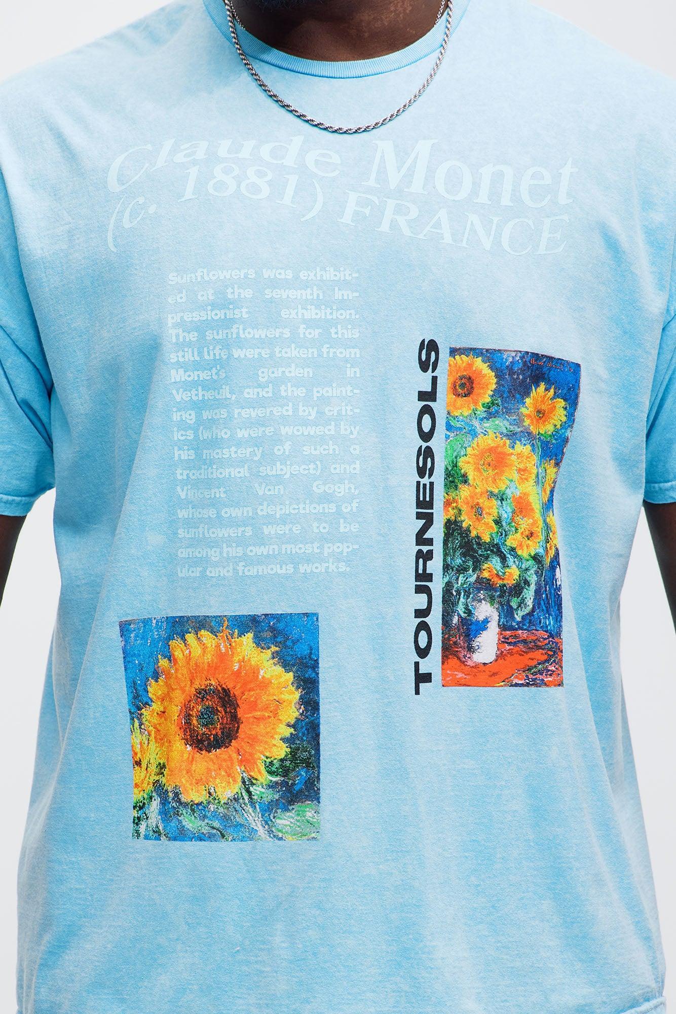 Claude Monet France Short Sleeve Tee - Teal Product Image